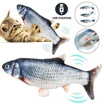 Electric Fish Cat Toy Realistic Interactive