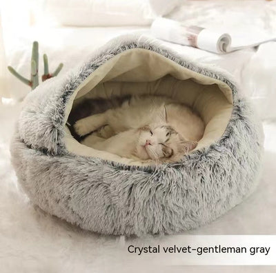 2 In 1  Cat Winter Bed